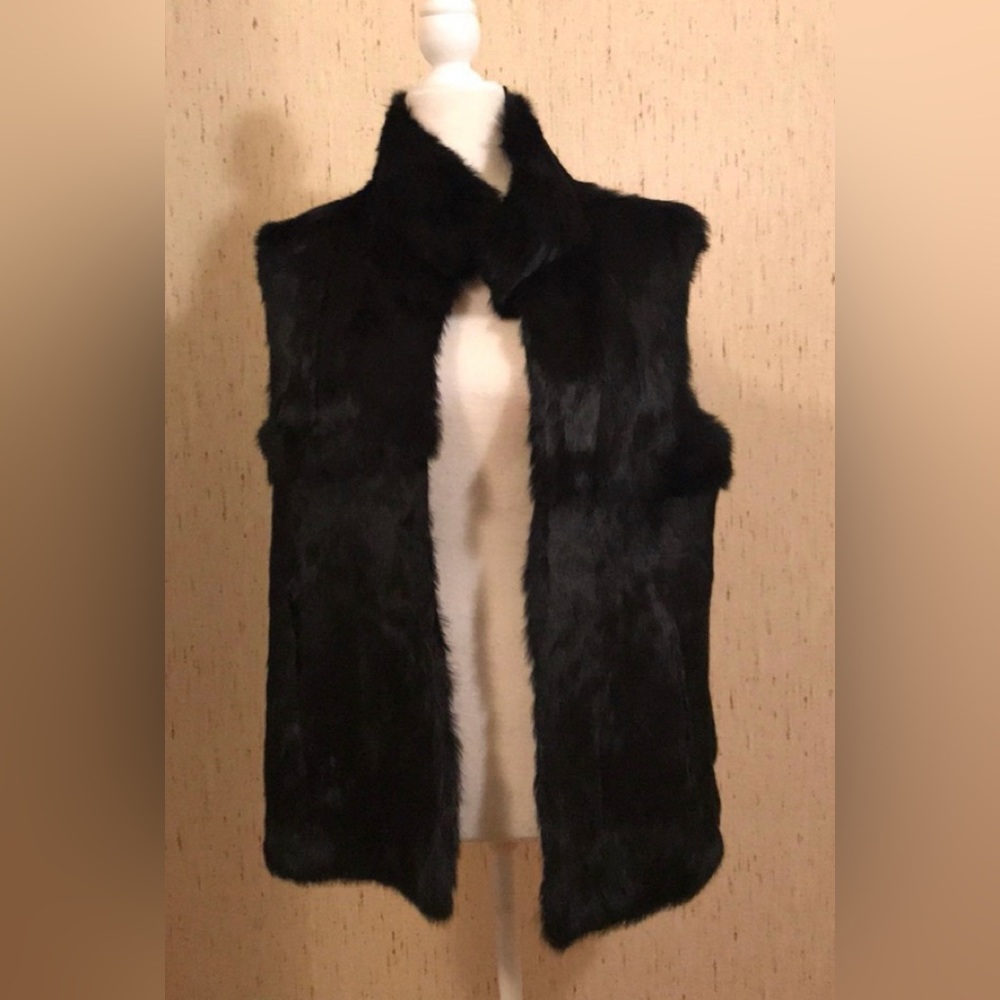 Authentic Pologeorgis 100% real rabbit fur vest.